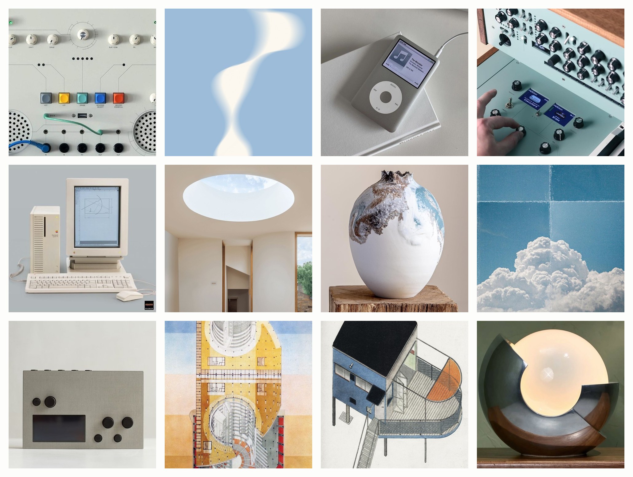 Grid of saves from the creative-influences board